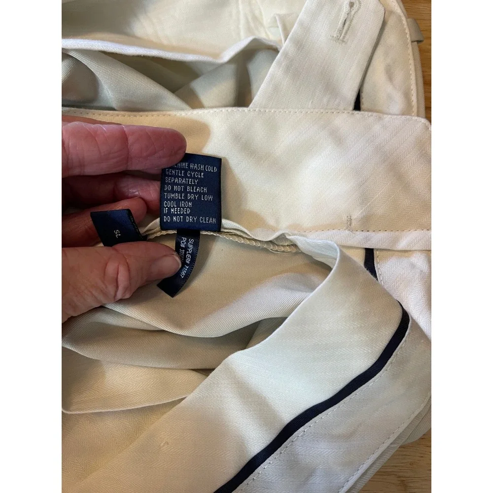 Polo Golf‎ Ralph Lauren Mens 38x30 Pleated Performance Pants Tan Beige Stretch